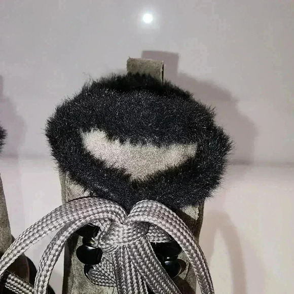 MARC FISHER MLHappier Lug Sole Combat Boots dark grey sz 5.5 M (17SN12) - Picture 8 of 10